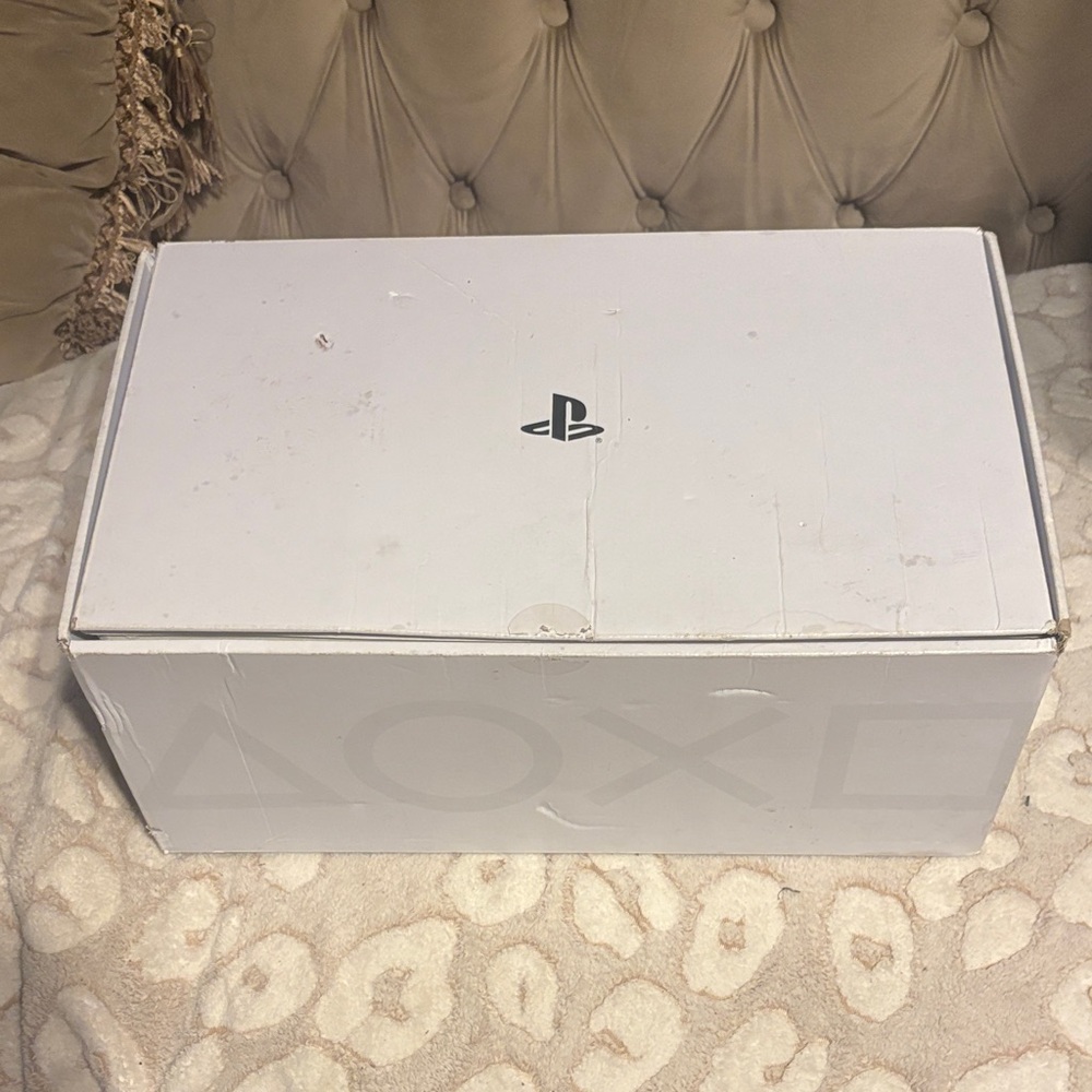 Sony PlayStation White Retail Box with PS Logo